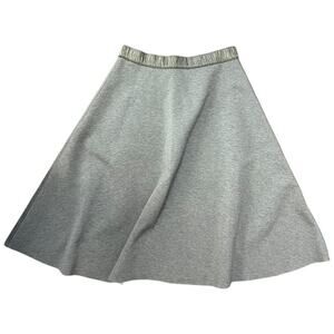 HD in Paris heather gray A-line skirt pull on waist medium